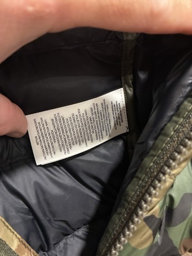 Polo Ralph Lauren gefütterte Jacke Herren XL grün gebraucht Camouflage durchgehender Reißverschluss Gorpcore - Bild 6 von 6