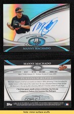 2011 Bowman Platinum Prospect Auto Manny Machado #BPA-MM Auto