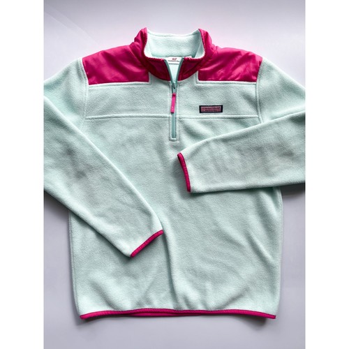 Girls Vineyard Vines Fleece Pullover Quarter Zip Size   XL 16 - Picture 1 of 5