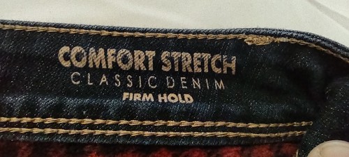 Natural Reflections women straight jeans warm inside size 4 stretch dark wash - Picture 8 of 16