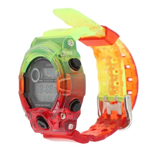 Digital Watch Luminous Round Water Proof Multifunction Countdown Electronic UTS - Picture 6 of 24