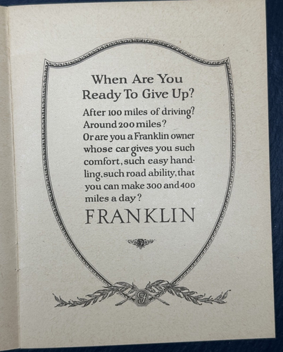 1924 AUTO INDUSTRY WATERLESS COOLING BROCHURE BY FRANKLIN AUTOMOBILE CO WI FP408 - Picture 9 of 20