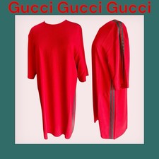 Gucci dress viscose size 40 red casual business leisure wear