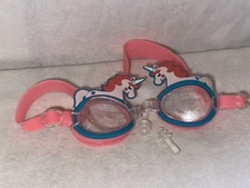 Super Anit-Fog Pink Unicorn Swim Googles And Ear Plugs New With Out Tags