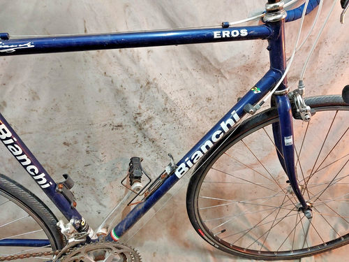 1992 Bianchi Eros Road Bike Large 60cm Lugged Steel Campagnolo Mirage Groupset ~ - Picture 9 of 17
