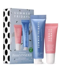 3 SUMMER FRIDAY Jet Lag Mask & Lip Balm Sephora Beauty Insider Set NEW