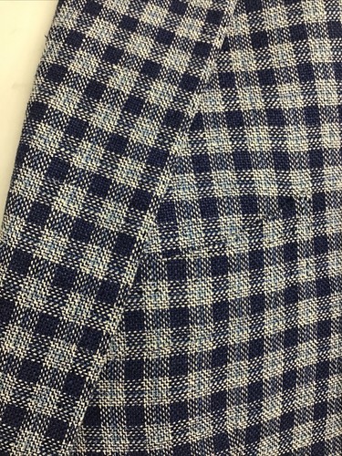 cesare attolini blazer Royal And Sky Blue Plaid Single Breast Silk Wool Size 39 - Picture 2 of 12