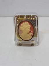 Pink Mini Cameo See-Through Acrylic Music Box - Tchaikovsky's Swan Lake