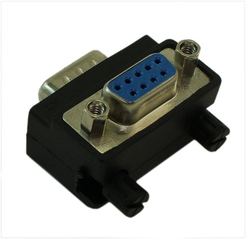Adaptateur angle droit port série DB9 (style 2 noir - Photo 2/3