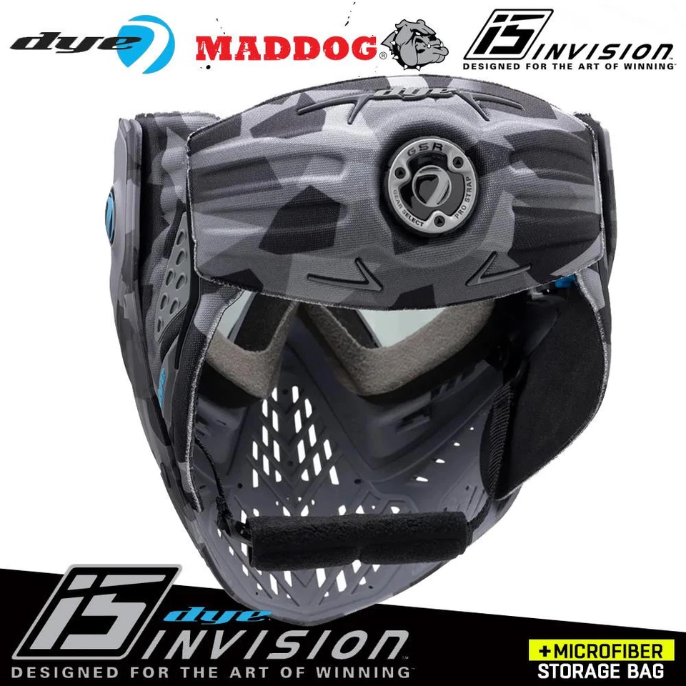 Тепловая противотуманная маска для пейнтбола страйкбола Maddog Dye i5 CB Urban камуфляж серый камуфляж - Изображение 2 из 4