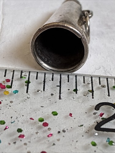 Vintage Retro Sterling Silver Megaphone Pendant Charm Cheerleading Sports Cheer - Picture 11 of 11