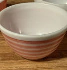 Vintage Pyrex 401 Pink Stripe Mixing Bowl 1 1/2 Pint Small Nesting Bowl