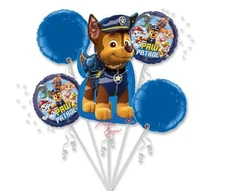1 Pack Of 3  Paw Patrol Foil Balloon Bouquet Set With Weight