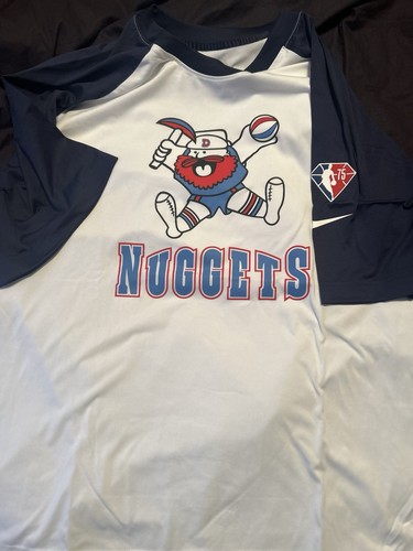 Denver Nuggets City Edition 75th Anniversary Shooting T Shirt Mascot Design XXL