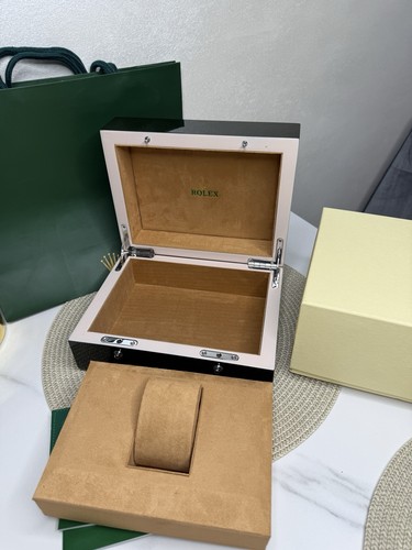 ROLEX BOX wooden 100% authentic watch GREEN big crown - Picture 17 of 23