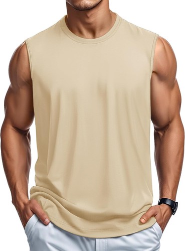 Herren Tank Top Baumwolle Muskel Training Gym Shirts Freizeit Ärmellos Shirts - Bild 6 von 197