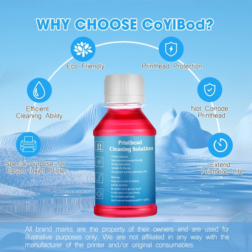 Kit de limpieza de cabezal de impresión para impresoras de inyección de tinta para Epson Workforce 325 323 320 845 84... - Imagen 4 de 6