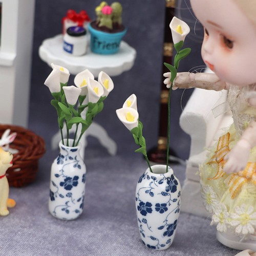10 Pcs Minatures Small Indoor Artificial Flower Flowers House Toy Miniature - Bild 10 von 12