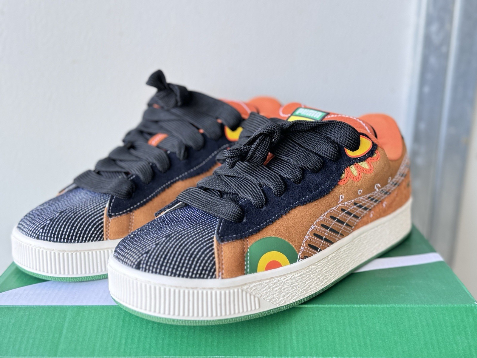 PUMA Men's Suede XL Día de Los Muertos Sneakers,US 9,5. 398409-02