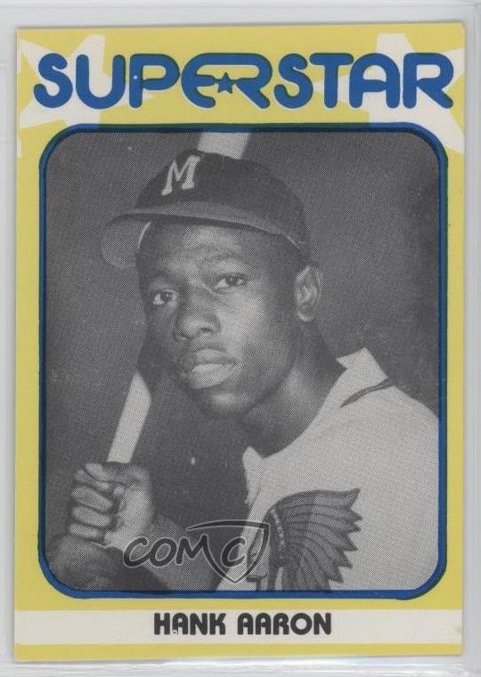 1980 TCMA Superstars Hank Aaron #44 HOF k0w