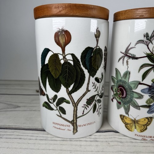 Portmeirion Botanic Garden Large Storage Jars. Set Of 3. 20.5cm. Floral. Vintage - Picture 2 of 14