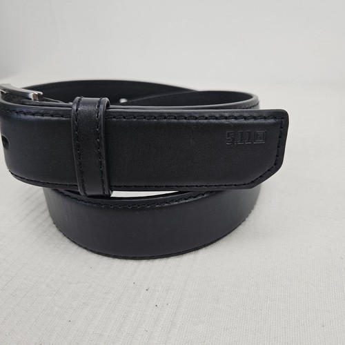 Cintura uomo 5.11 tattica casual in pelle M 32-34 nera fibbia argento - Foto 2 di 9