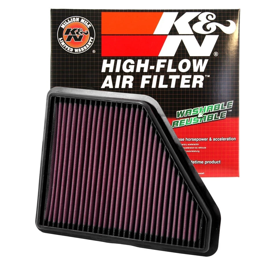 Filtro de aire del motor K&N 33-2439 para Chevrolet Equinox GMC Terrain 2010-2017 L4 V6 Foto 2 de 4