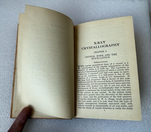 Vintage 1950 X-Ray Crystallography HC Book Monographs Medicine Radiology Optics - Imagen 9 de 15