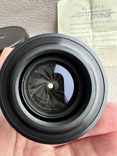 JUPITER-9 85mm f/2 Soviet Lens EXPORT BLACK RUSSIAN SLR lens Zenit M42 - Picture 20 of 23