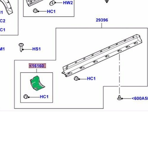 Für Land Rover LR3/4 DGP000172PCL Unterer Kotflügel Links Seite Ecke Protektor Zierleiste - Bild 10 von 12