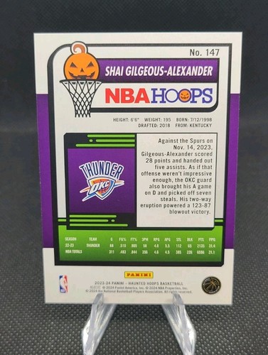 2023-24 Panini Haunted Hoops - Slime #147 Shai Gilgeous-Alexander - Photo 2/2