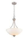 Millennium 3-Light Pendant Light in Satin Nickel