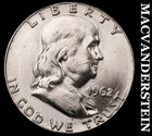 1962 Franklin Half Dollar- Silver Gem Brilliant Uncirculated+++ Luster #G6607