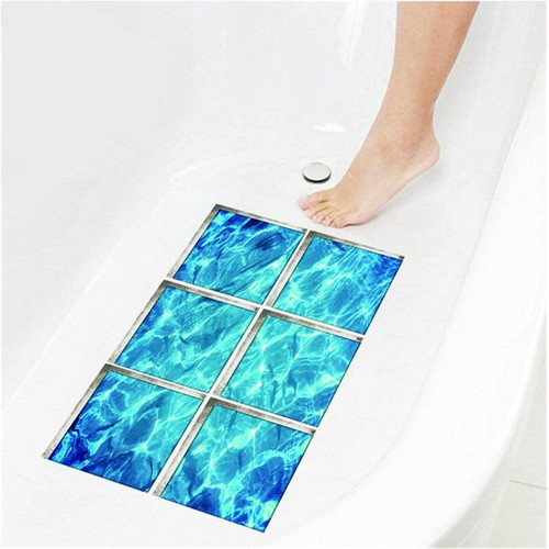 Bathtub Shower Sticker Decal Safety Treads Non Slip Applique Anti Skid Mat Decor - Picture 6 of 8