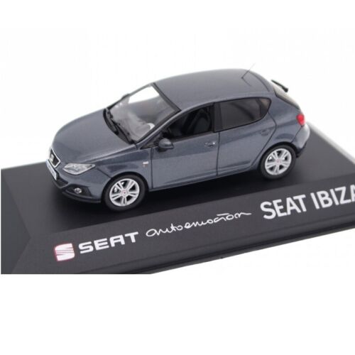 #13 Seat Ibiza Track Gris 1:43 IXO Fischer blister voiture miniature - Photo 1/3