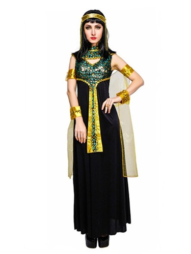 Z-O1-2 Ladies Cleopatra Toga Egyptian Greek Goddess Roman Costume - Picture 5 of 6