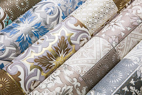 Papel pintado EDEM 87001BR13 cocina baño patrón azulejos beige topo blanco plata 5,33 m2 - Imagen 3 de 7