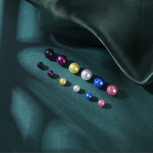 24/48Pcs 14G Stainless Steel Replacement Ball CZ Pearl Acrylic Ear Piercing Ball - Picture 10 of 33