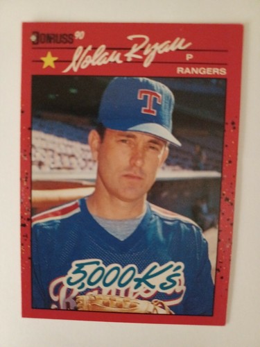 1990 Carte de baseball Donruss Nolan Ryan Texas Rangers #659 - Photo 2 sur 4