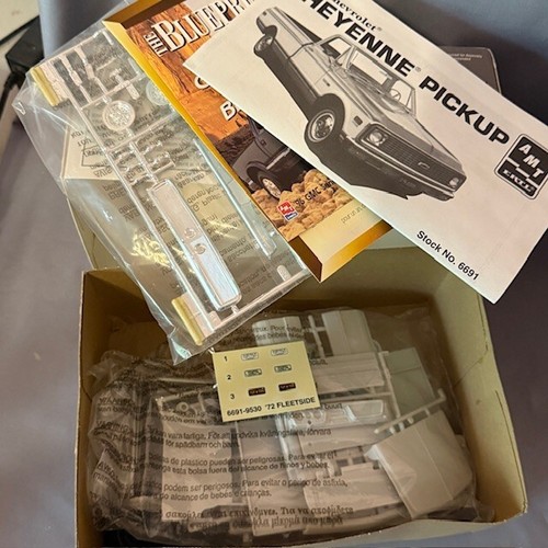 Vintage 1972 Chevrolet Fleetside Truck Modellauto Bausatz komplett Amt Ertl 1/25 Bett - Bild 5 von 5