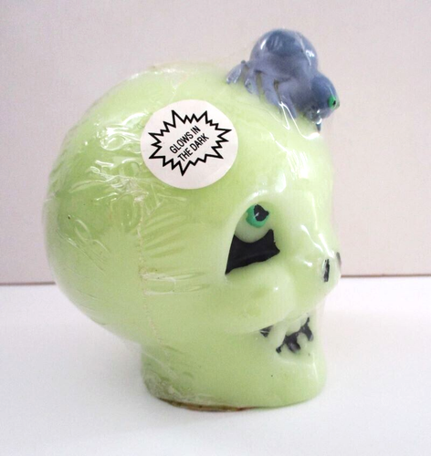 Two Halloween Candles - Jack O Lantern Pumpkin & Glow in the Dark Skull - Sealed - Picture 4 of 15