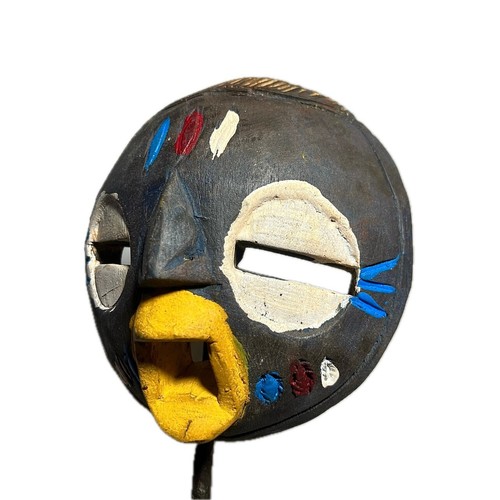 Máscara africana Cuba tallada a mano tribal congo arte de pared espíritu decoración facial -803 - Imagen 21 de 24