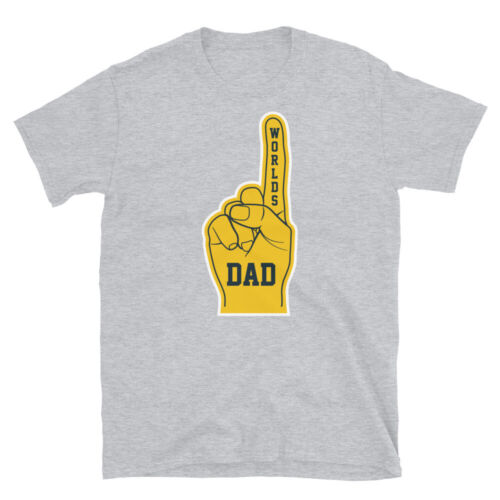 World's Number One Dad Father's Day Birthday Gift Short-Sleeve Unisex T-Shirt - Picture 5 of 6