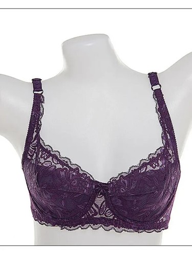 Sexy Summer Underwire See-Through Lace Bra Non-Pad Push Up Bra 34 36 38 40 B/C - Picture 16 of 40