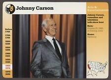 Johnny Carson  Story of America History Card Arts Entertainment