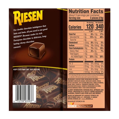 Chewy Chocolate Caramel 2.65 Ounce Pack of 3 - Picture 2 of 5
