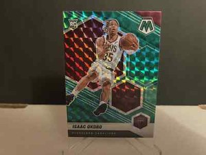 2020-21 NBA Panini Mosaic Basketball Isaac Okoro #212 Green Prizm Rookie Card