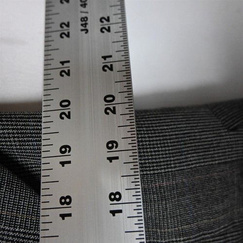 Vtg Austin Reed 40L Gray Glenn Check USA Made Wool Mens Blazer Sport Coat Jacket - Picture 8 of 12