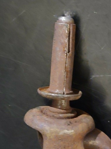 Vintage (LOT OF 1) Metal Caster - Industrial Swivel Steel Caster Wheel Riveted - Picture 8 of 8