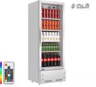 8 Cu. Ft Single Glass Door Upright Display Cooler. Merchandiser Refrigerator New
